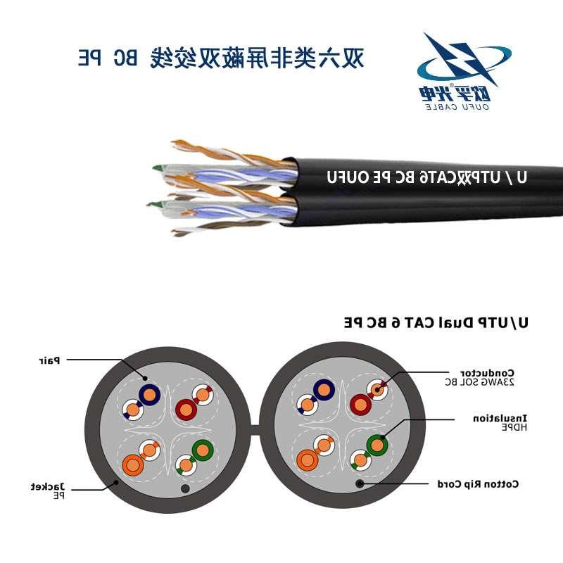 开州区U/UTP6类双4对非屏蔽室外电缆(23AWG)